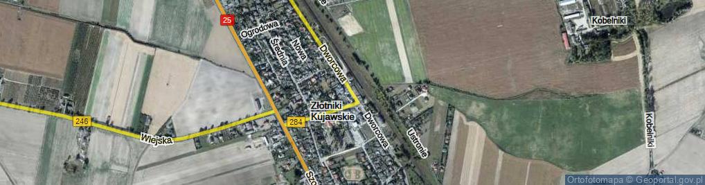 Zdjęcie satelitarne Dworcowa ul.